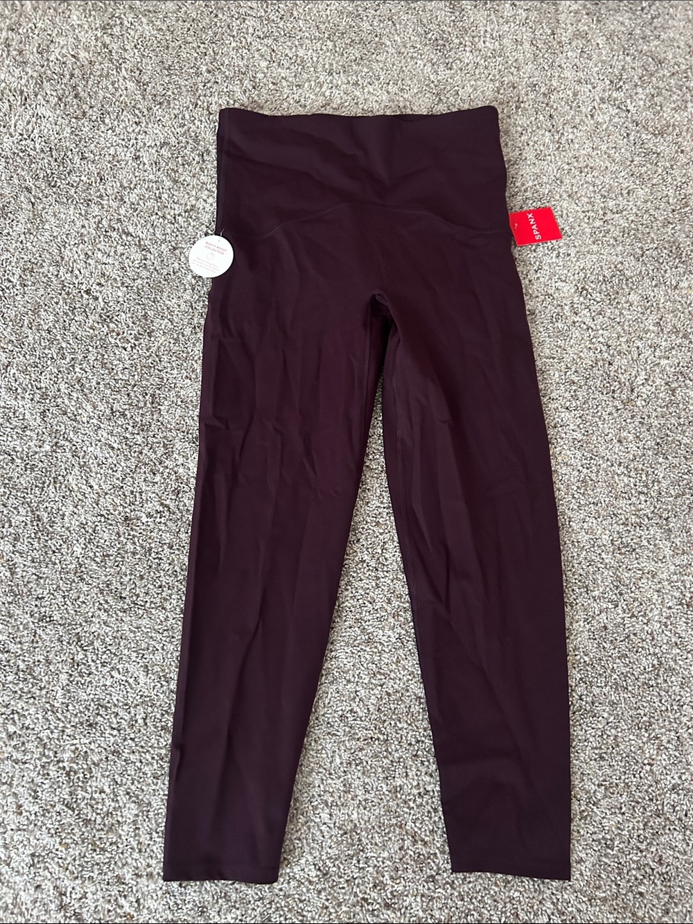 NWT Spanx High-Waist Stretch Leggings - Deep Plum